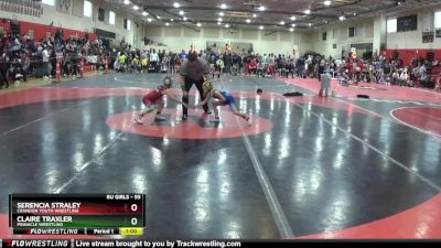 55 lbs Round 5 - Claire Traxler, Pinnacle Wrestling vs Serencia Straley, Crandon Youth Wrestling