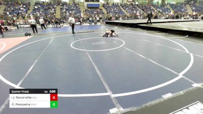 89 lbs Quarterfinal - Johnathan Navarrette, Valley Bad Boys vs Cedar Pesqueira, Saguache Wolves