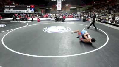 165 lbs Izaak Reyes, KTWA-Kings-Tulare Wrestling Association vs Greg Ruiz, OCWA - Orange County Wrestling Association