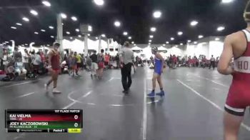 120 lbs Finals (2 Team) - Joey Kaczorowski, PA Alliance Blue vs Kai Vielma, TDWC
