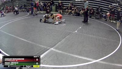 85 lbs Round 3 (6 Team) - Jaegar Romannose, Oklahoma Elite vs Noah Orosco, Kansas Cobra