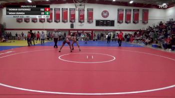 157 lbs Semifinal - Noah Zuniga, Cerritos College vs Roman Gutierrez, Fresno City College