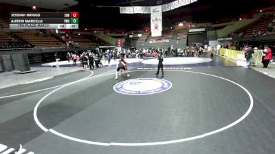 155 lbs 7th Place Match - Jessiah Briggs, Surfside X Wrestling vs Austin Marcelli, Vacaville Wrestling Club