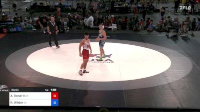 182 lbs Semis - Adonis Bonar II, Nebraska vs Ryder Wilder, Georgia