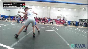 132 lbs Consi Of 8 #2 - Curtis Kiefer, Moore vs Beckett Wehrenberg, Bridge Creek Youth Wrestling