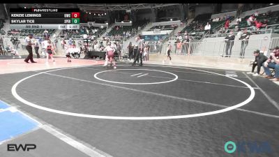 74 lbs Rr Rnd 1 - Kenzie Lemings, Eufaula Ironheads Wrestling Club vs Skylar Tice, Sperry Wrestling Club