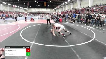 126 lbs Consi Of 16 #2 - Rusty Snyder, Montezuma Cortez WC vs Max Santos, Rio Rancho