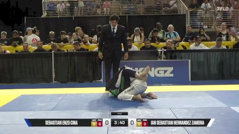 Ian Sebastian Hernandez Zamora vs Sebastian Enzo Cina 2025 Pan Kids Jiu-Jitsu IBJJF Championship