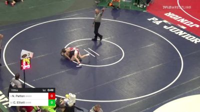 110 lbs Consi Of 16 #1 - Noah Patton, Washington vs Christopher Elliott, Sharon