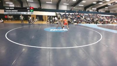 197 lbs 3rd Place Match - Phil Nave, Gettysburg vs Jacob Jimenez, Averett
