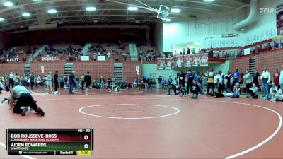 90 lbs Cons. Round 2 - Bob Rousseve-Ross, Contenders Wrestling Academy vs Aiden Edwards, Unattached