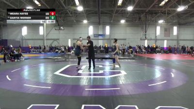 180 lbs Cons. Round 1 - Danyia Werner, Buena Vista vs Meara Hayes, Lakeland University