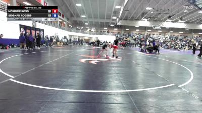 145 lbs Champ. Round 1 - Siobhan Rogers, Quincy vs McKinzie Ross, William Jewell College