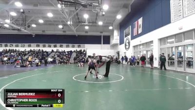 106 lbs Cons. Round 2 - Julian Bermudez, Heritage vs Christopher Roos, Calabasas