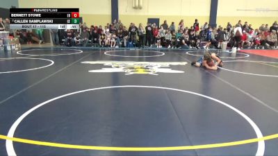 115 lbs Quarterfinal - Callen Samplawski, Chippewa Elite vs Bennett Stowe, Elk River