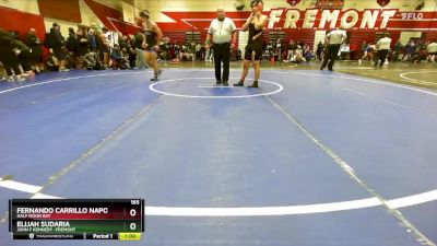 165 lbs Cons. Round 2 - Elijah Sudaria, John F Kennedy -Fremont vs Fernando Carrillo Napoles, Half Moon Bay