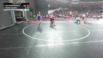 135 lbs Champ. Round 1 - Griffin Colbeth, Clear Lake vs Jack Scharenbroch, Verona Area Wrestling Club