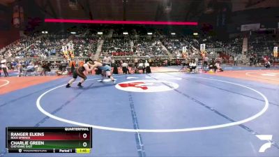 4A-285 lbs Quarterfinal - Charlie Green, Cheyenne East vs Ranger Elkins, Rock Springs