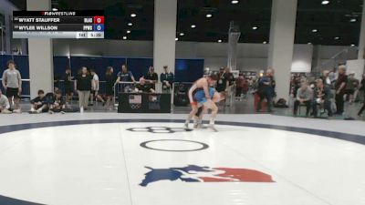 61 kg Cons. Rd Of 32 - Wyatt Stauffer, Blair Academy vs Wylee Willson, Pinedale Pummelers Wrestling Club