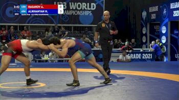 74 kg Quarterfinal - Asomiddin Hasanov, Uzb vs Hrayr Alikhanyan, Arm