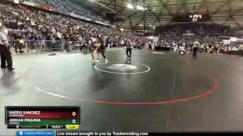 1A 182 lbs Semifinal - Mateo Sanchez, Montesano vs Adrian Magana, Connell