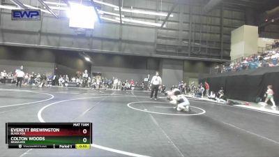 64 lbs Quarterfinal - Colton Woods, Brawlers vs Everett Brewington, Black Fox