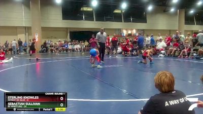 65 lbs Champ Round 1 (16 Team) - Sebastian Sullivan, BS Wrestling vs Sterling Knowles, Patriot WC Blue