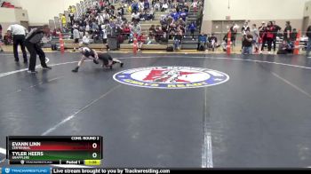 80 lbs Cons. Round 2 - Tyler Heers, Grapplers vs Evann Linn, Centennial