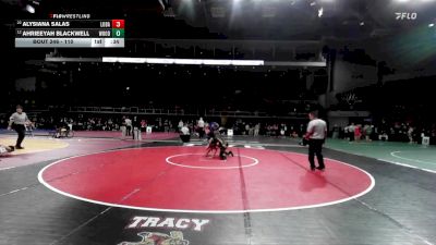 110 lbs Cons. Round 2 - Alysiana Salas, Los Banos vs Ahrieeyah Blackwell, Woodcreek