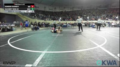 110 lbs Round Of 16 - Kamden Barnett, Bristow Elementary Wrestling Club vs Zachery Wise Jr, Mojo Grappling Academy