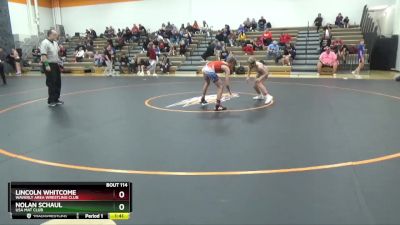 J-10 lbs Semifinal - Nolan Schaul, USA MAT CLUB vs Lincoln Whitcome, Waverly Area Wrestling Club