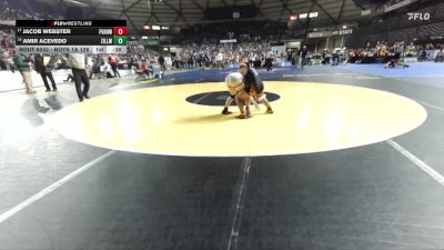 Boys 1A 126 lbs Cons. Round 2 - Amir Acevedo, Zillah vs Jacob Webster, Fort Vancouver