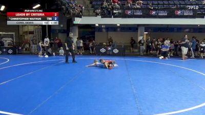 59 lbs Cons. Semis - Bear Holloway, Mat Demon Wrestling Club vs Christopher Waitkus, Team Tulsa Wrestling Club