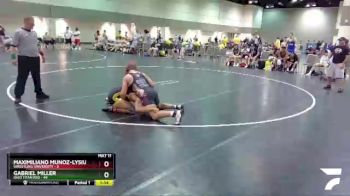 182 lbs Round 4 (6 Team) - Gabriel Miller, Ohio Titan Red vs Maximiliano Munoz-Lysius, Wrestling University