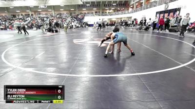 141 lbs Cons. Round 6 - Eli Peyton, Cumberlands (Ky.) vs Tyler Deen, Missouri Baptist University