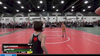 50 lbs Quarterfinal - Elijah Dickerson, JGVW vs Tanner Mika, EVER