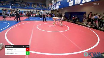 110 lbs Semifinal - Ashlyn Masters, Salina Wrestling Club vs Claire Lancaster, Norman Grappling Club