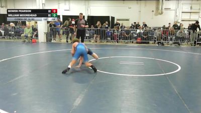 128 lbs Consi Of 16 #2 - Bowen Pearson, OK vs William Moorehead, NC