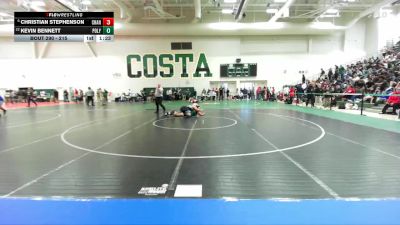 215 lbs Champ. Round 2 - Kevin Bennett, Poly/Long Beach vs Christian Stephenson, Villa Park