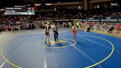 G 120 lbs Cons. Round 4 - Ruth Dees, Caddo Magnet Girls vs Dontrell Rochon, Tara Girls