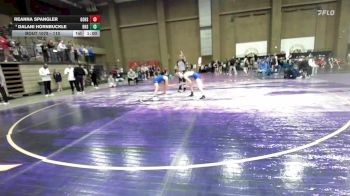 110 lbs Cons. Round 6 - Reanna Spangler, Goddard vs Dalani Hornbuckle, Rogers
