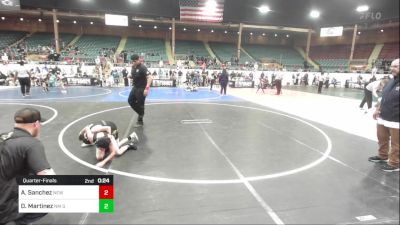 70 lbs Quarterfinal - Andres Sanchez, New Mexico Punishers vs Dominic Martinez, NM Gold