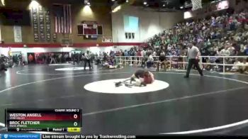 120 lbs Champ. Round 2 - Weston Angell, Star Valley vs Broc Fletcher, Rock Springs
