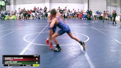 100 lbs Cons. Round 4 - Garrett Rowland, Eaton Rapids vs Carter Gary, Region Wrestling Academy