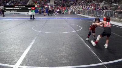 40 lbs Quarterfinal - Julia McNutt, Abilene vs Emmarie Orosco, Ulysses Wrestling Club