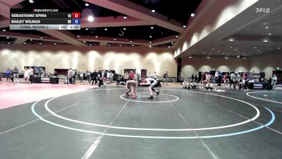 70 lbs Cons. Round 3 - Sebastiano Spina, NJ vs Bailey Wilman, NC