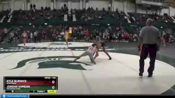 133 lbs Cons. Round 5 - Jordan Hamdan, Michigan State vs Kyle Burwick, Wisconsin