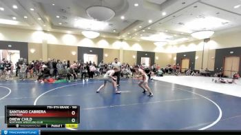 160 lbs Quarterfinal - Santiago Cabrera, GOLD RUSH vs Drew Child, Northside Wrestling Club