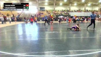 58 lbs Champ. Round 1 - Teagan Radin, Higher Calling Wrestling vs Callie Brewer, Columbia Wrestling Club