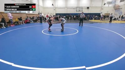 130 lbs Cons. Round 2 - Titus Willis, Independence (Bakersfield) vs Alex Sarkosh, Gunn